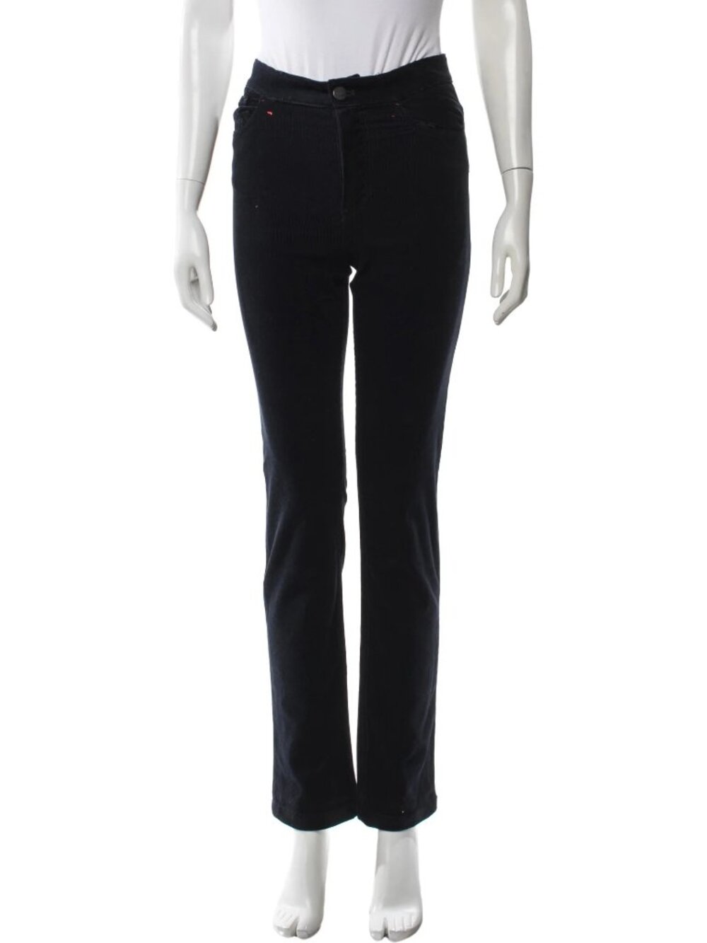 Loro Piana Rodger Corduroy Straight Leg Pants Navy Blue NWT IT 38 US 2 - Picture 5 of 6